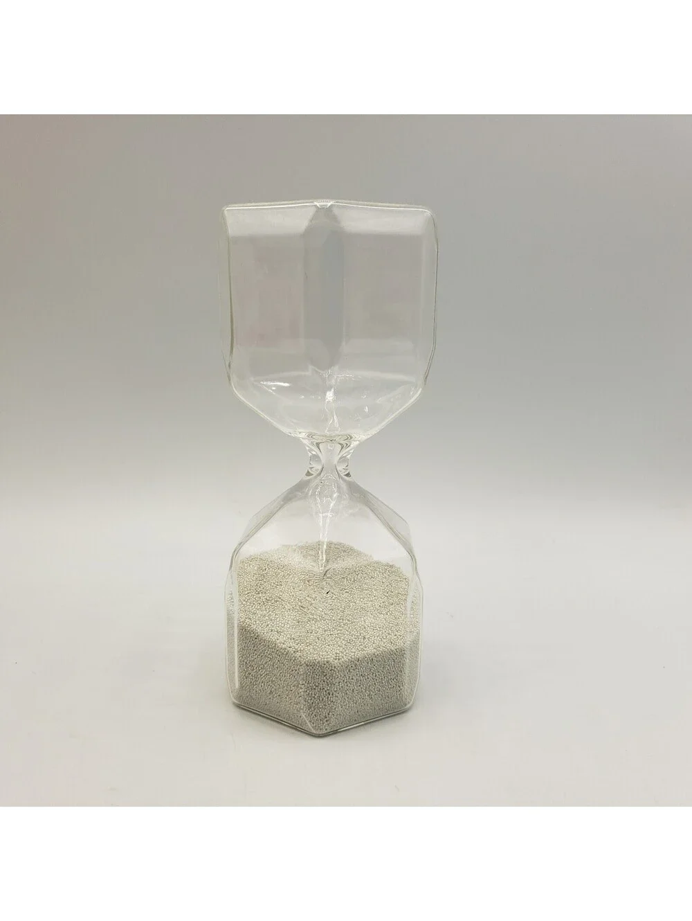 Ikea Tillsyn Geometric Shape Hourglass White Beads Timer 90 Second